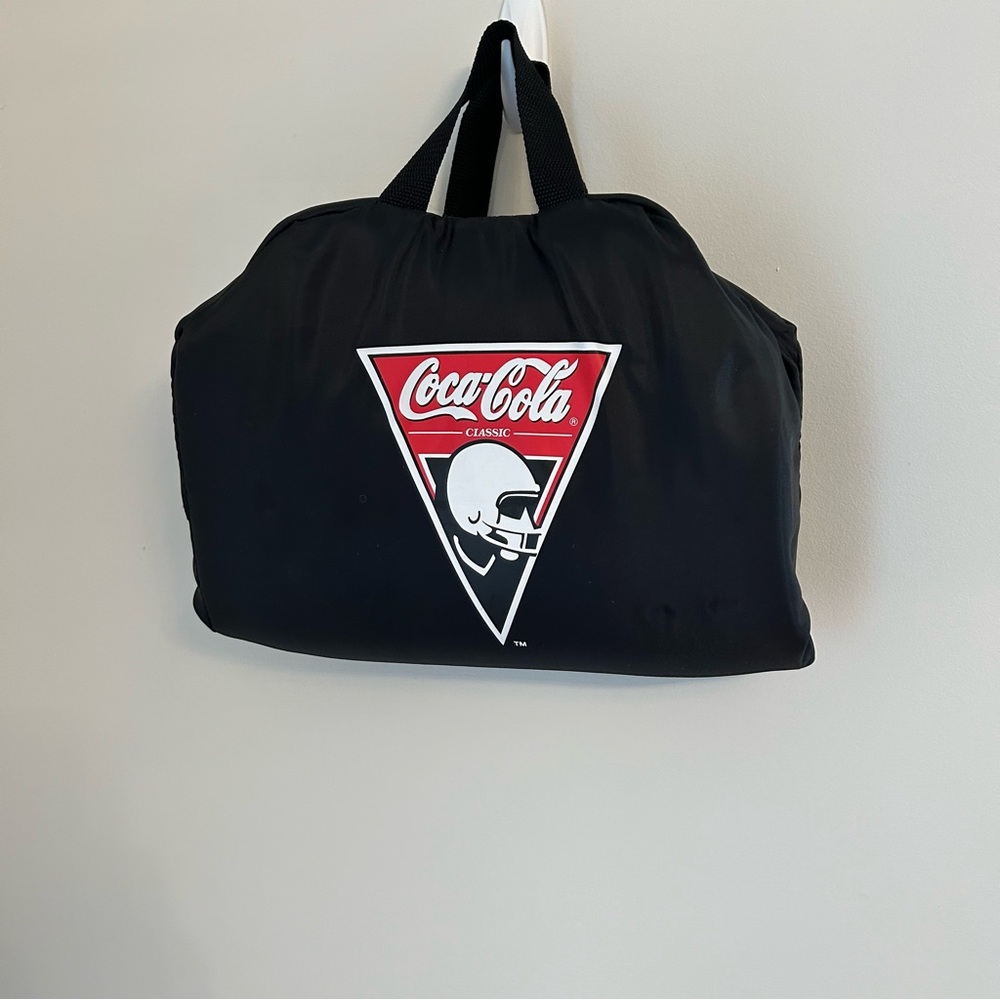 Coca Cola Football Bleacher Cushion Fan‎ Seat Fire N Ice What A Seat Portable